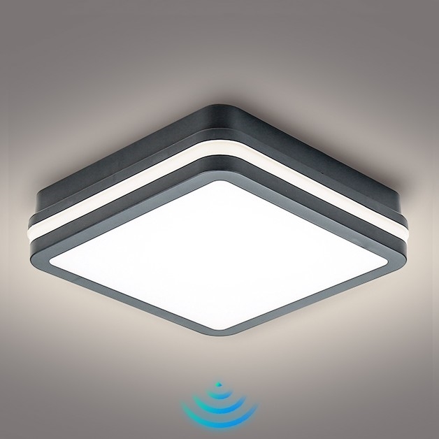 Brilagi - Lampada LED da esterno con sensore BENE LED/18W/230V 22x22 cm IP54