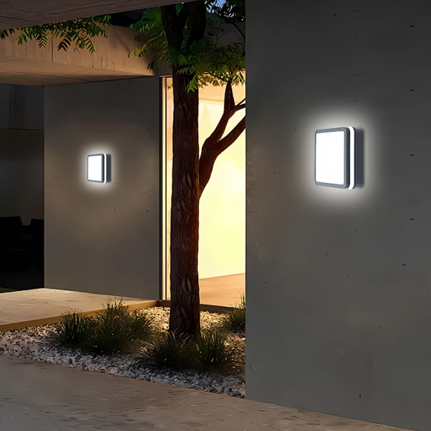 Brilagi - Lampada LED da esterno con sensore BENE LED/18W/230V 22x22 cm IP54