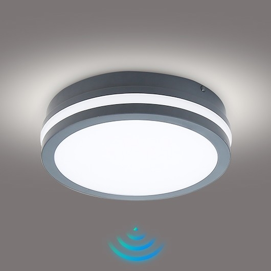 Brilagi - Lampada LED da esterno con sensore BENE LED/18W/230V diametro 22 cm IP54