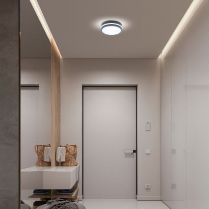 Brilagi - Lampada LED da esterno con sensore BENE LED/18W/230V diametro 22 cm IP54