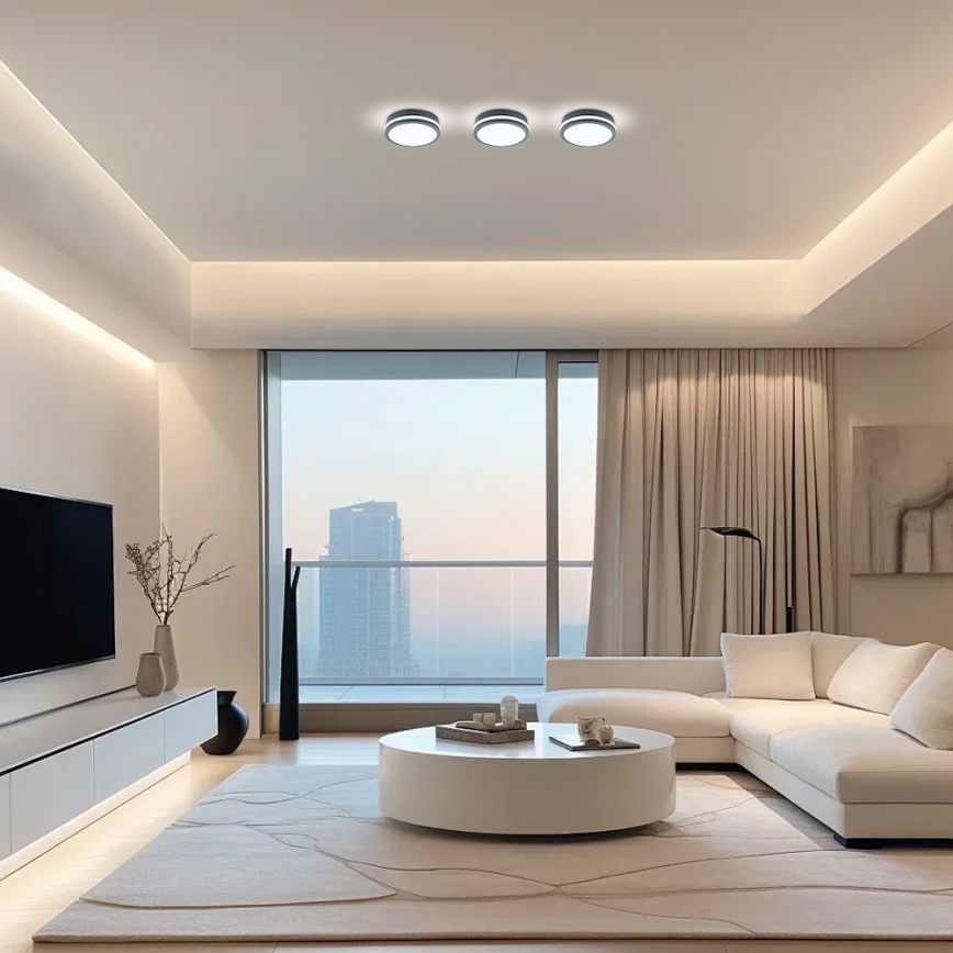 Brilagi - Lampada LED da esterno con sensore BENE LED/18W/230V diametro 22 cm IP54