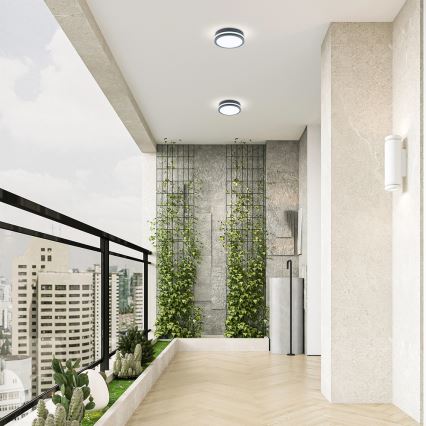 Brilagi - Lampada LED da esterno con sensore BENE LED/18W/230V diametro 22 cm IP54