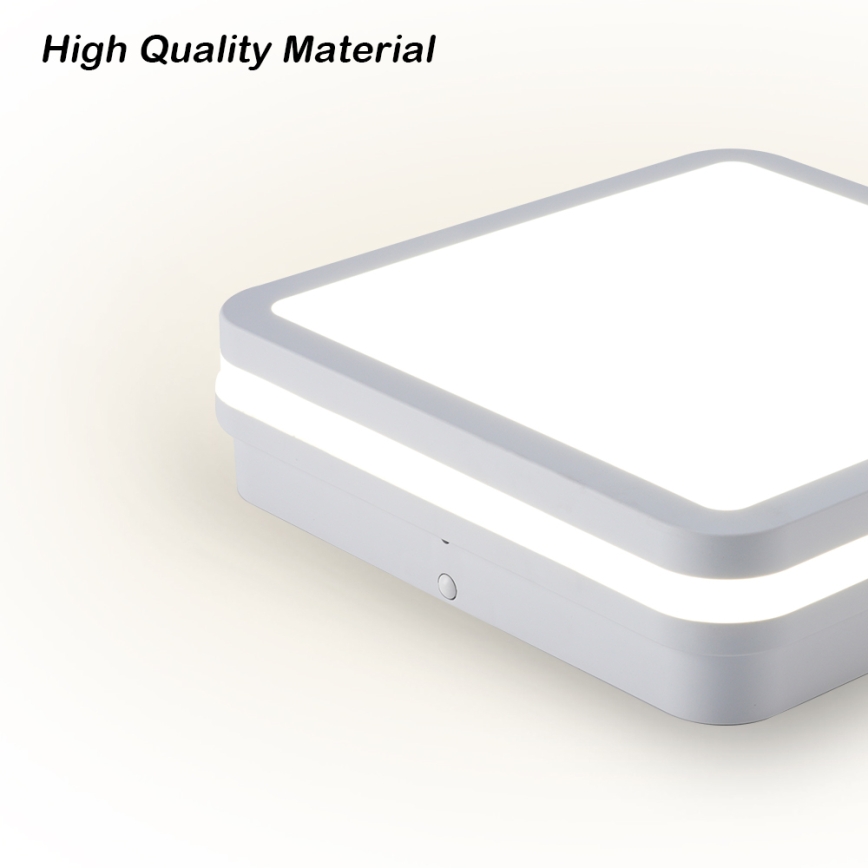 Brilagi - Lampada LED da esterno con sensore BENE LED/24W/230V 26x26 cm bianca IP54