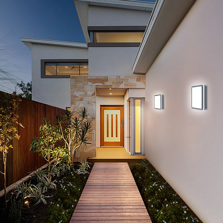 Brilagi - LED Luce da esterno con sensore di movimento BENE LED/24W/230V 26x26 cm antracite IP54