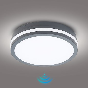 Brilagi - Lampada LED da esterno con sensore BENE LED/24W/230V diametro 26 cm IP54 antracite