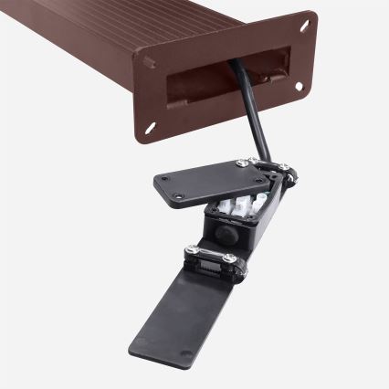 Brilagi - Lampada LED da esterno con sensore RIANO LED/8W/230V marrone IP65 80 cm