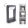 Brilagi - Lampada LED da esterno CROTONE LED/7W/230V antracite IP54 30 cm