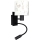 Brilagi - Lampada LED da parete flessibile per bambini BOBO 1xE27/25W/230V + LED/3W nero/bianco/coniglietti