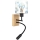 Brilagi - Lampada LED da parete flessibile per bambini BOBO WOOD 1xE27/25W/230V + LED/3W rovere/nero/bianco/blu/orsetti