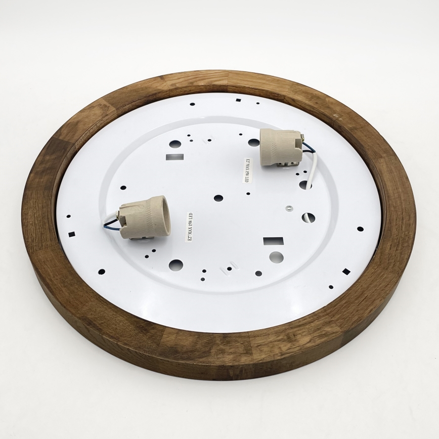 Brilagi - Lampada da soffitto LED BELLADONNA 2xE27/15W/230V diam. 40 cm bianco/rovere noce