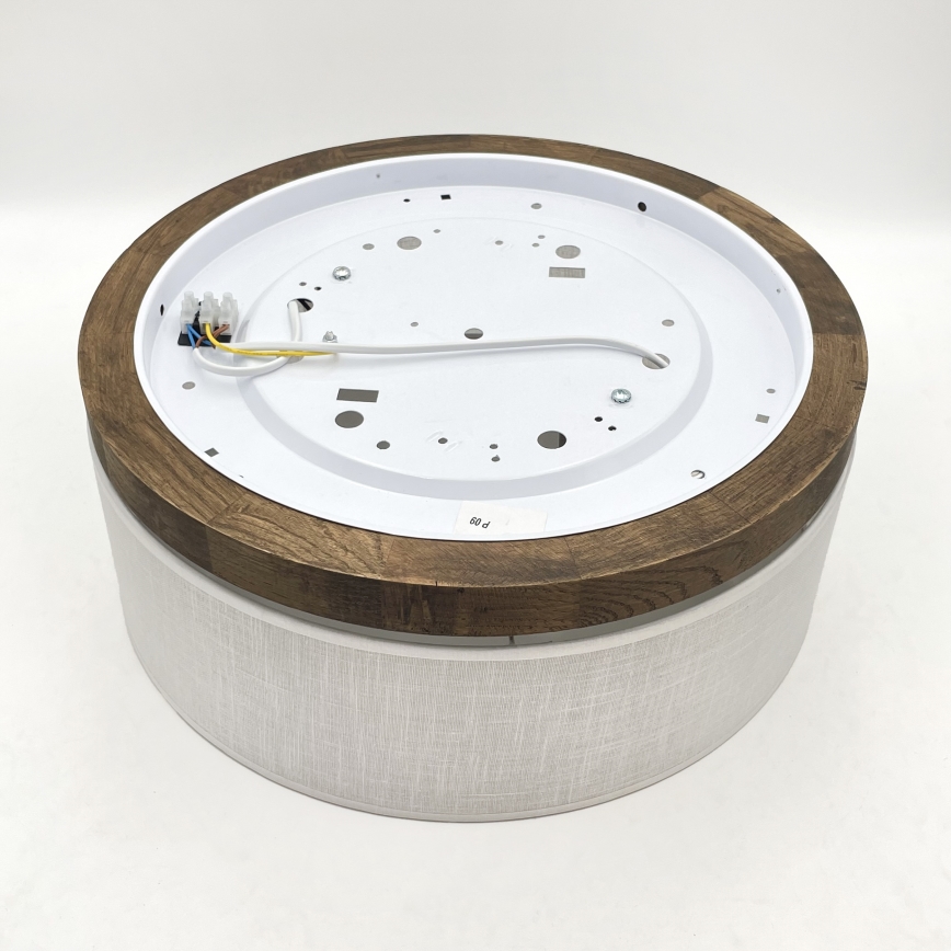 Brilagi - Lampada da soffitto LED BELLADONNA 2xE27/15W/230V diam. 40 cm bianco/rovere noce