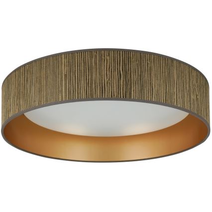 Brilagi - Lampada da soffitto LED BOSTON ROLLER LED/24W/230V diam. 45 cm paglia marrone/oro