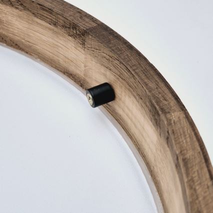 Brilagi - Lampada da soffitto LED CARVALHO SLIM 2xE27/60W/230V rovere noce Ø 37 cm