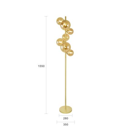 Brilagi - Lampada LED da terra MILLA 7xG9/3W/230V oro
