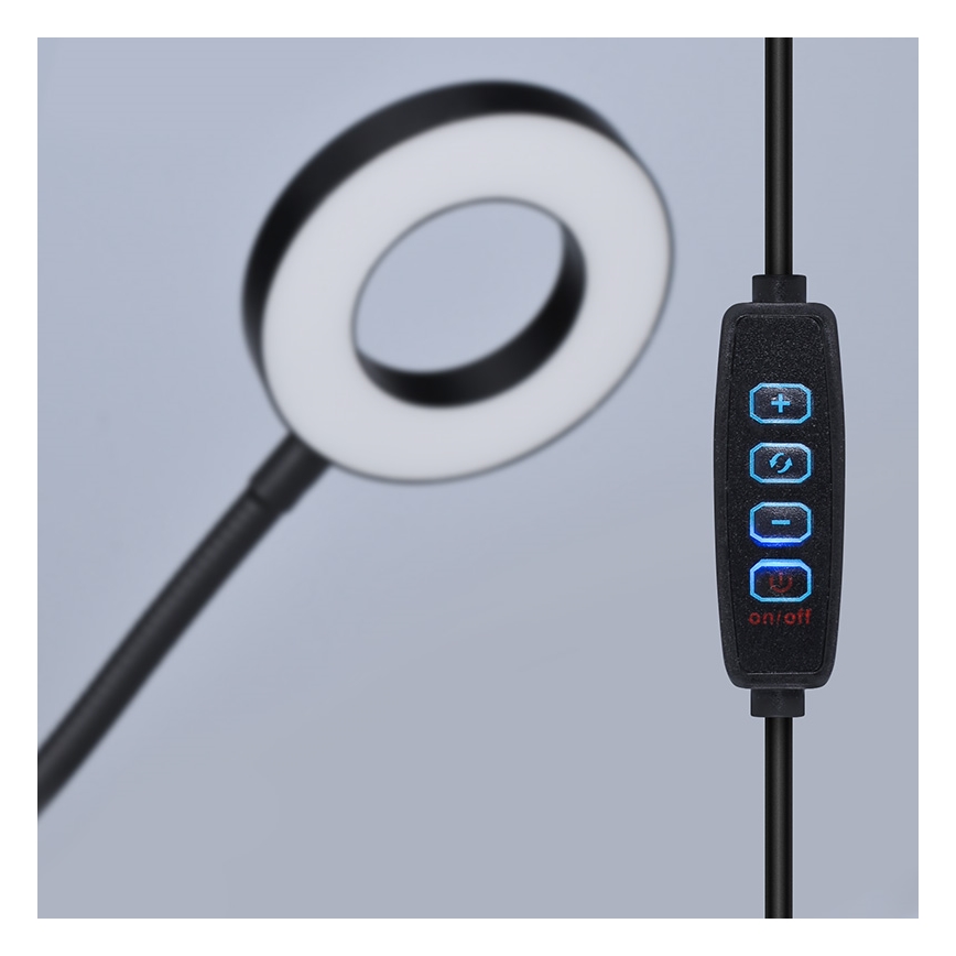 Brilagi - Lampada dimmerabile a LED con clip ORBELA LED/8W/230V 3000/4000/5000K nero