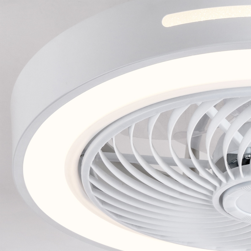 Brilagi - Plafoniera dimmerabile a LED con ventilatore LED/38W/230V 3000-6500K Ø 46 cm bianca + telecomando