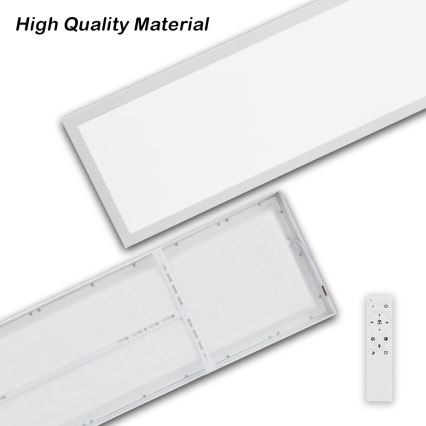 Brilagi - Plafoniera LED dimmerabile da bagno FRAME SMART LED/50W/230V 30x120 cm 3000-6000K IP44 bianco + telecomando