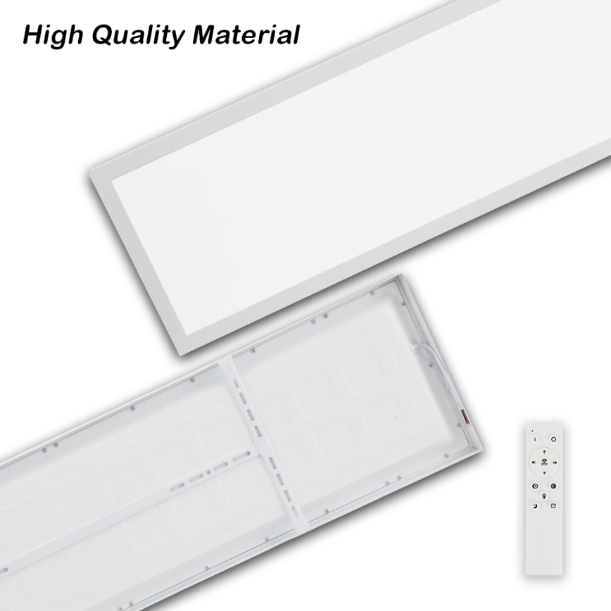 Brilagi - Plafoniera LED dimmerabile da bagno FRAME SMART LED/50W/230V 30x120 cm 3000-6000K IP44 bianco + telecomando