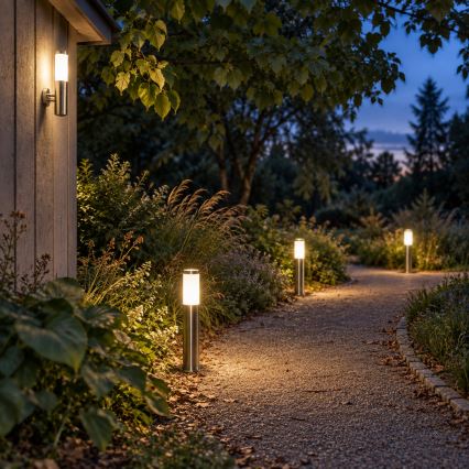 BRILAGI - Lampada LED dimmerabile da esterno ELIA 1xE27/6W/230V 2700-6500K IP44 Wi-Fi 100 cm cromo opaco