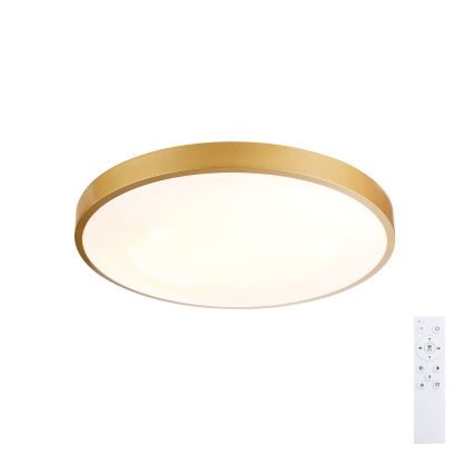Brilagi - Plafoniera LED dimmerabile GLASS POOL DOUBLE LED/48W/230V 3000-6000K 40 cm dorata + telecomando