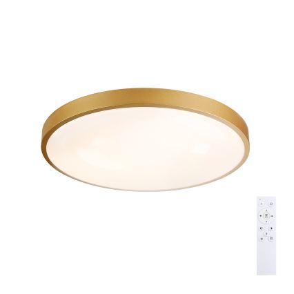 Brilagi - Plafoniera dimmerabile a LED GLASS POOL DOUBLE LED/60W/230V 3000-6000K 50 cm dorata + telecomando