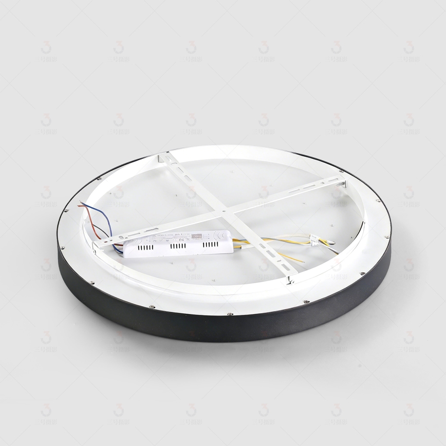 Brilagi - Plafoniera dimmerabile a LED GLASS POOL DOUBLE LED/80W/230V 3000-6000K 60 cm nero + telecomando