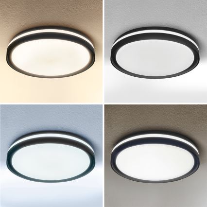 Brilagi - Plafoniera LED dimmerabile NAOMI LED/48W/230V 3000–6500K Ø 39 cm nera + telecomando