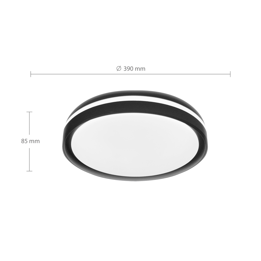 Brilagi - Plafoniera LED dimmerabile NAOMI LED/48W/230V 3000–6500K Ø 39 cm nera + telecomando