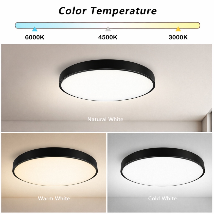 Brilagi - Lampada da soffitto dimmerabile a LED POOL SMART LED/60W/230V 3000-6000K 50 cm con telecomando
