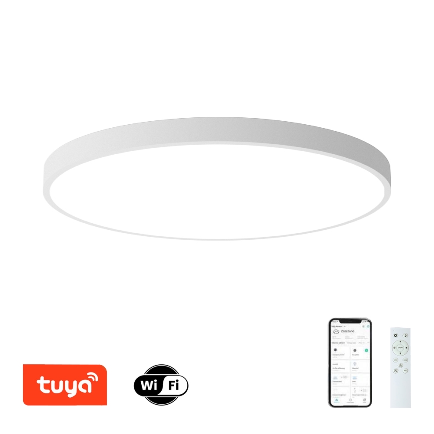 Brilagi - Plafoniera dimmerabile a LED POOL SMART LED/180W/230V 3000-6000K diam. 120 cm Wi-Fi Tuya bianca + telecomando