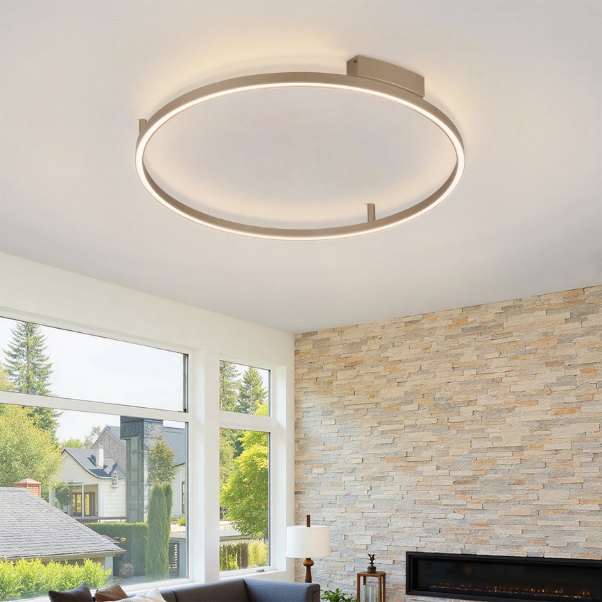 Brilagi - Plafoniera LED dimmerabile PORTOFINO LED/60W/230V 3000-6000K Ø 80 cm beige + telecomando