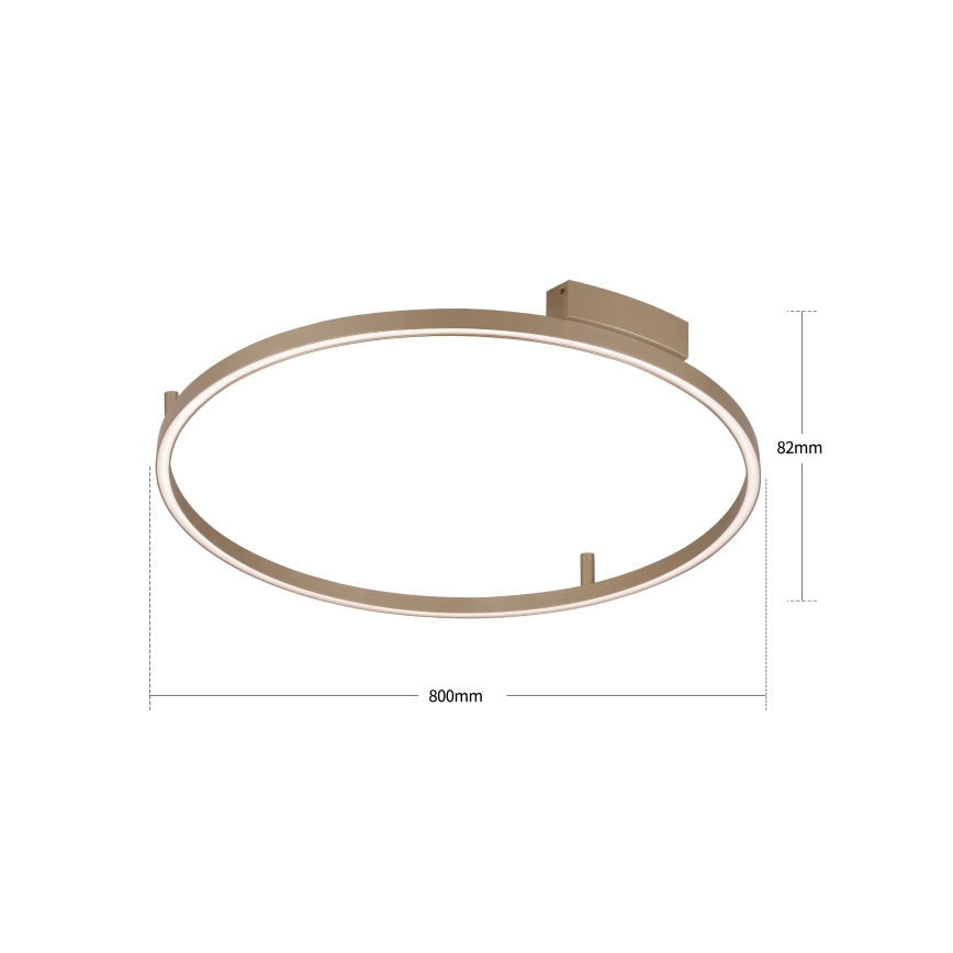 Brilagi - Plafoniera LED dimmerabile PORTOFINO LED/60W/230V 3000-6000K Ø 80 cm beige + telecomando