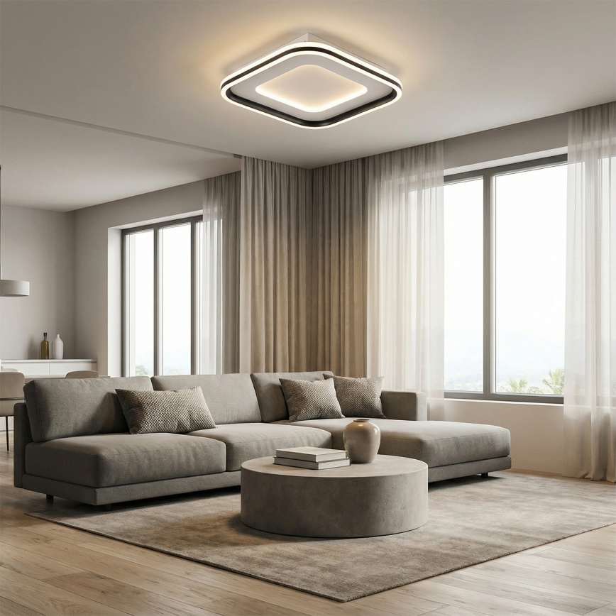 Brilagi - Plafoniera LED dimmerabile TRIVARO LED/88W/230V 3000-6000K 40x40 cm + telecomando