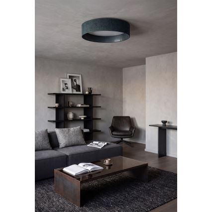 Brilagi - Plafoniera dimmerabile da soffitto VELVET SMARTIX STARS LED/24W/230V 3000-6000K Ø45 cm verde Wi-Fi Tuya Beacon + telecomando