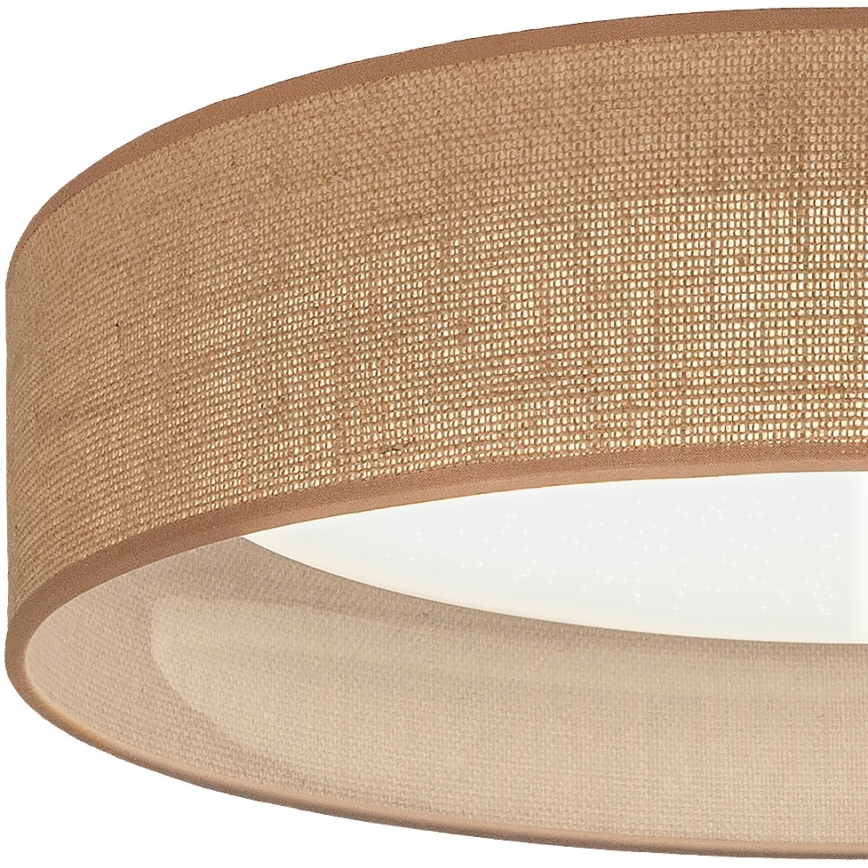 Brilagi - Plafoniera LED dimmerabile VELVET SMARTIX STARS LED/36W/230V 3000-6000K Ø 55 cm beige Wi-Fi Tuya Beacon + telecomando