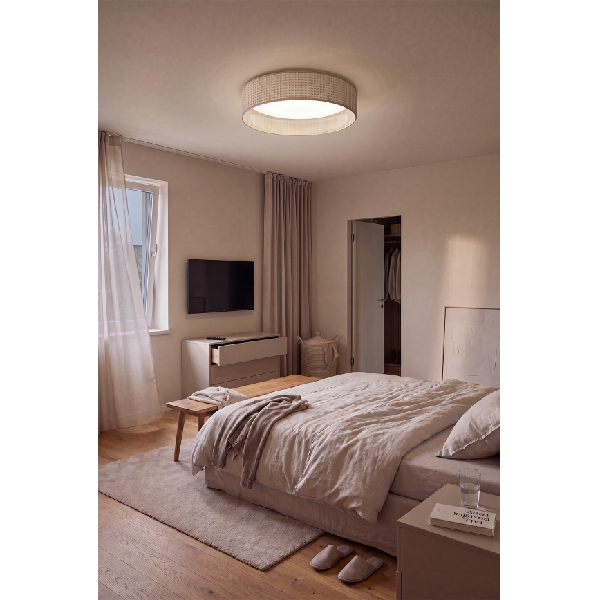 Brilagi - Plafoniera LED dimmerabile VELVET SMART VARI LED/36W/230V 3000-6500K Ø 55 cm beige + telecomando