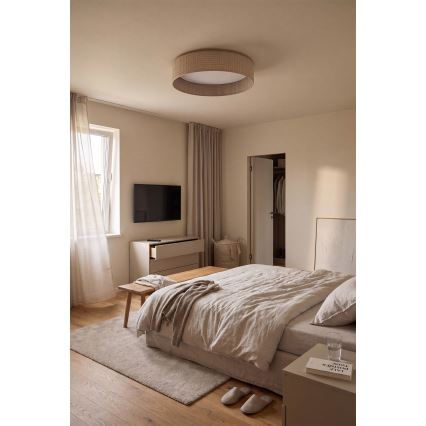 Brilagi - Plafoniera LED dimmerabile VELVET SMART VARI LED/36W/230V 3000-6500K Ø 55 cm beige + telecomando