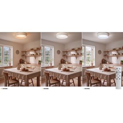 Brilagi - Plafoniera LED dimmerabile VELVET SMART VARI LED/36W/230V 3000-6500K Ø 55 cm bianca + telecomando