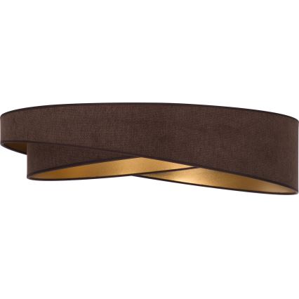BRILAGI - plafoniera dimmerabile VELVET TWIST LED/36W/230V 3000-6000K Ø 65 cm Wi-Fi Tuya Beacon marrone/oro + telecomando