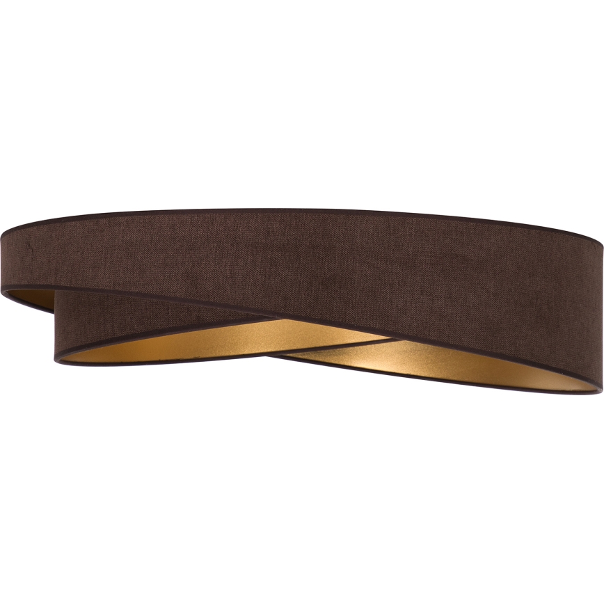 BRILAGI - plafoniera dimmerabile VELVET TWIST LED/36W/230V 3000-6000K Ø 65 cm Wi-Fi Tuya Beacon marrone/oro + telecomando