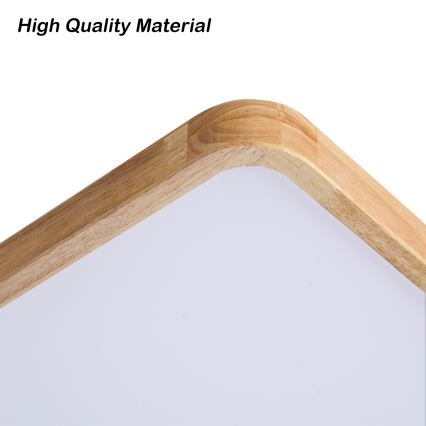 Brilagi - Plafoniera dimmerabile a LED WOODLINE SQUARE LED/100W/230V 3000-6000K rovere 80x80 cm + telecomando