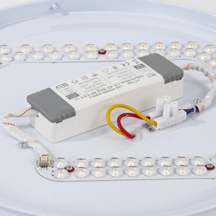 Brilagi - Plafoniera LED dimmerabile WOODROUND LED/30W/230V 3000–6000K Ø 40 cm in legno CRI 90 + telecomando