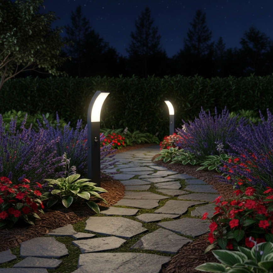 Brilagi - Lampada LED per esterni con sensore ARCELO LED/9W/230V 50 cm IP44