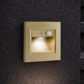 Brilagi - Lampada LED per scale con sensore STEP LIGHT LED/1,5W/230V IP44 oro