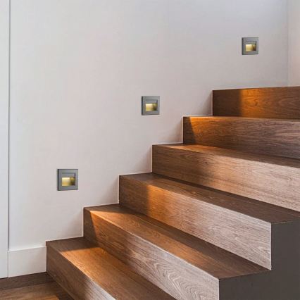Brilagi - Lampada LED per scale STEP LIGHT LED/1,5W/230V IP44 antracite