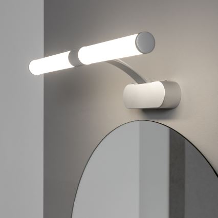 Brilagi - TUBEO Lampada LED 2 in 1 per specchio da bagno, 6 W, 230 V, 40 cm, IP44, argento