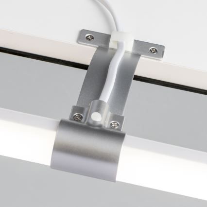 Brilagi - TUBEO Lampada LED 2 in 1 per specchio da bagno, 6 W, 230 V, 40 cm, IP44, argento