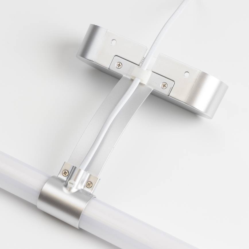 Brilagi - Specchio da bagno con luce LED 2 in 1 TUBEO LED/8W/230V 60 cm IP44 argento