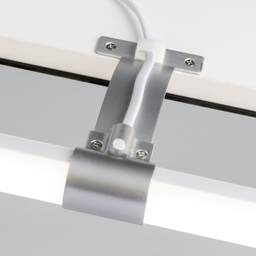 Brilagi - Specchio da bagno con luce LED 2 in 1 TUBEO LED/8W/230V 60 cm IP44 argento