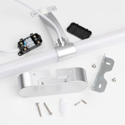 Brilagi - Specchio da bagno con luce LED 2 in 1 TUBEO LED/8W/230V 60 cm IP44 argento